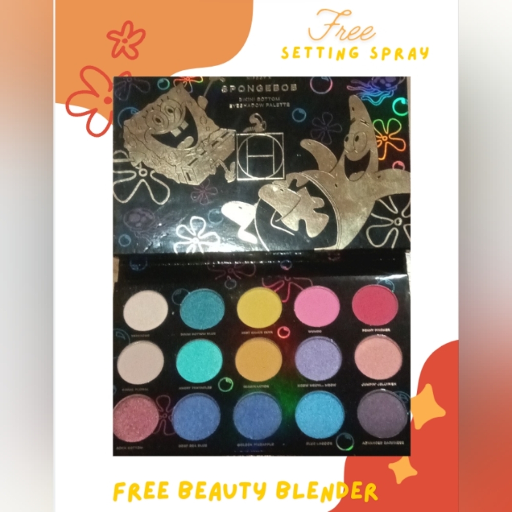 Nickelodeon Hipdot X SpongeBob Bikini Bottom Eyeshadow Palette LE